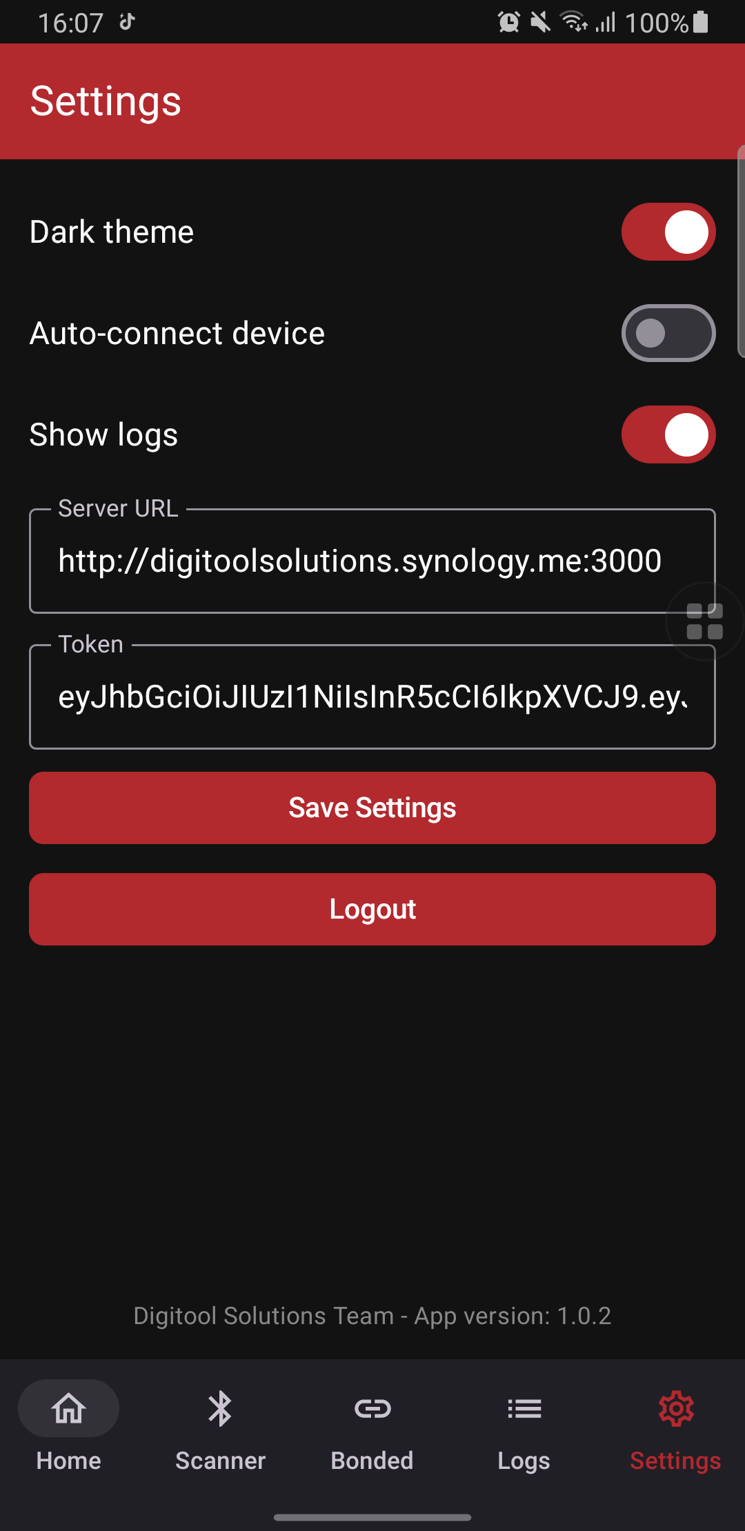 Settings Screen